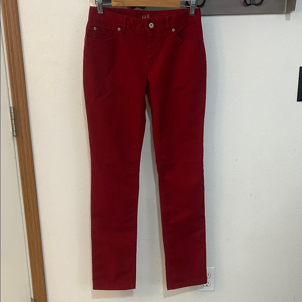 J. Jill Women's Straight Leg Red Jeans, stretch size 2